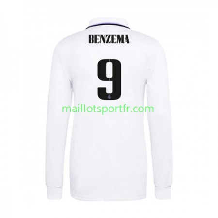 Maillot de Foot Real Madrid Karim Benzema 9 Domicile 2022/23 ML Maillot de Foot Real Madrid Karim Benzema 9 Domicile 2022/23 ML
